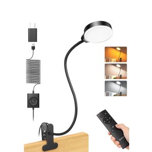 Glocusent 36 LED Clip-on Reading Light for Desk. Headboard  & Computer with Remote